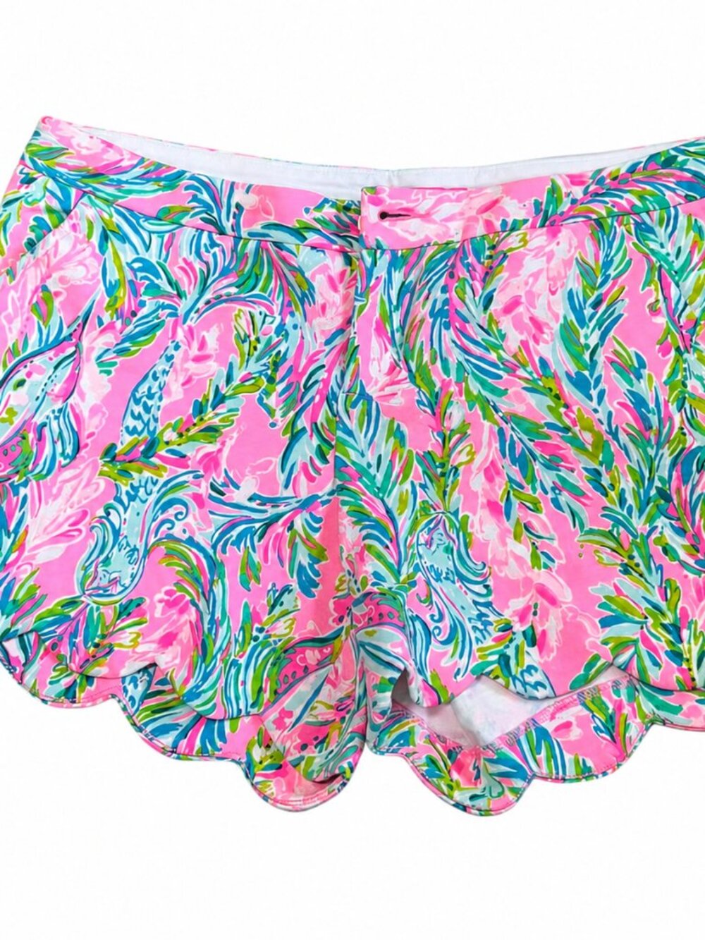 Lilly Pulitzer Buttercup scalloped shorts